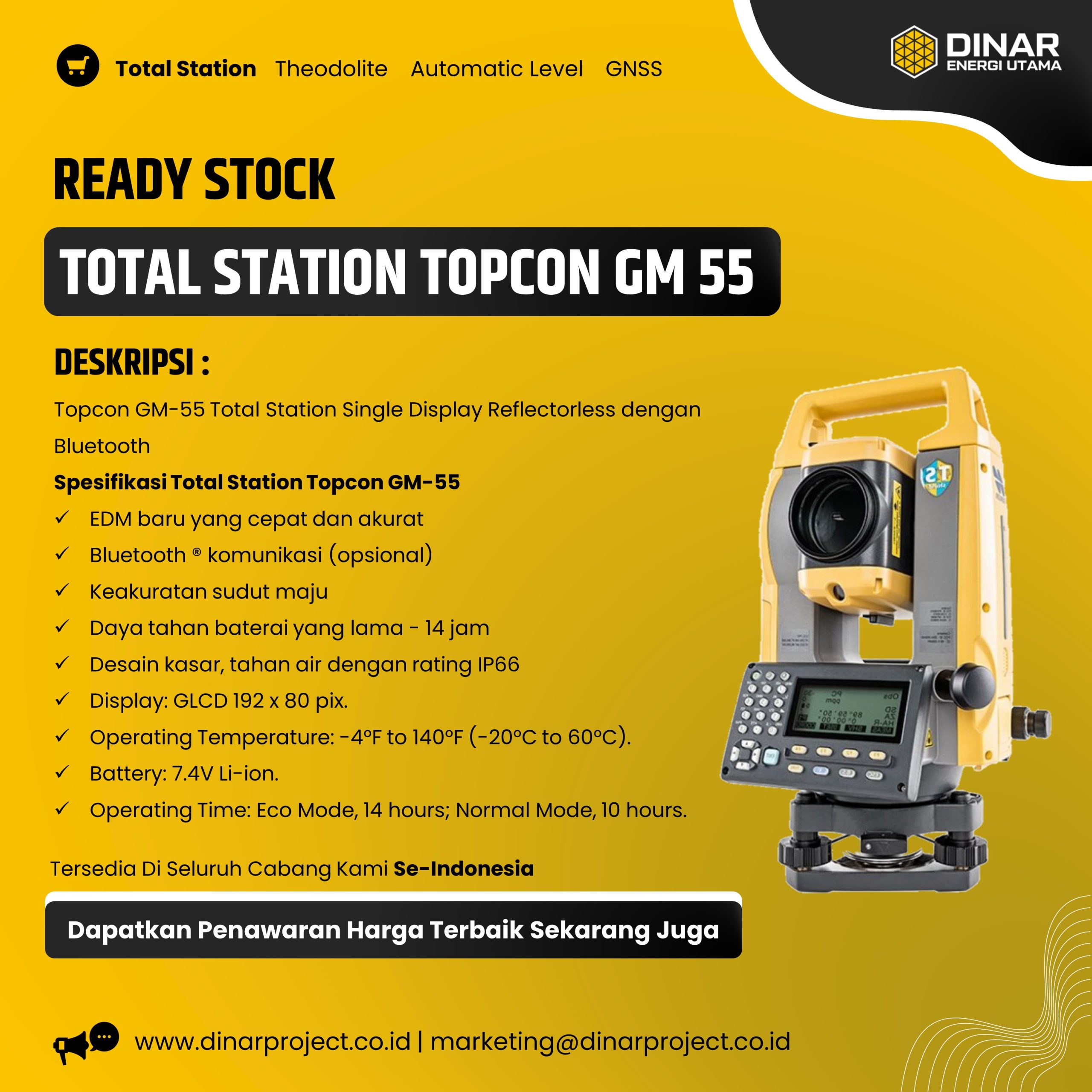 Rental Total Station Makassar